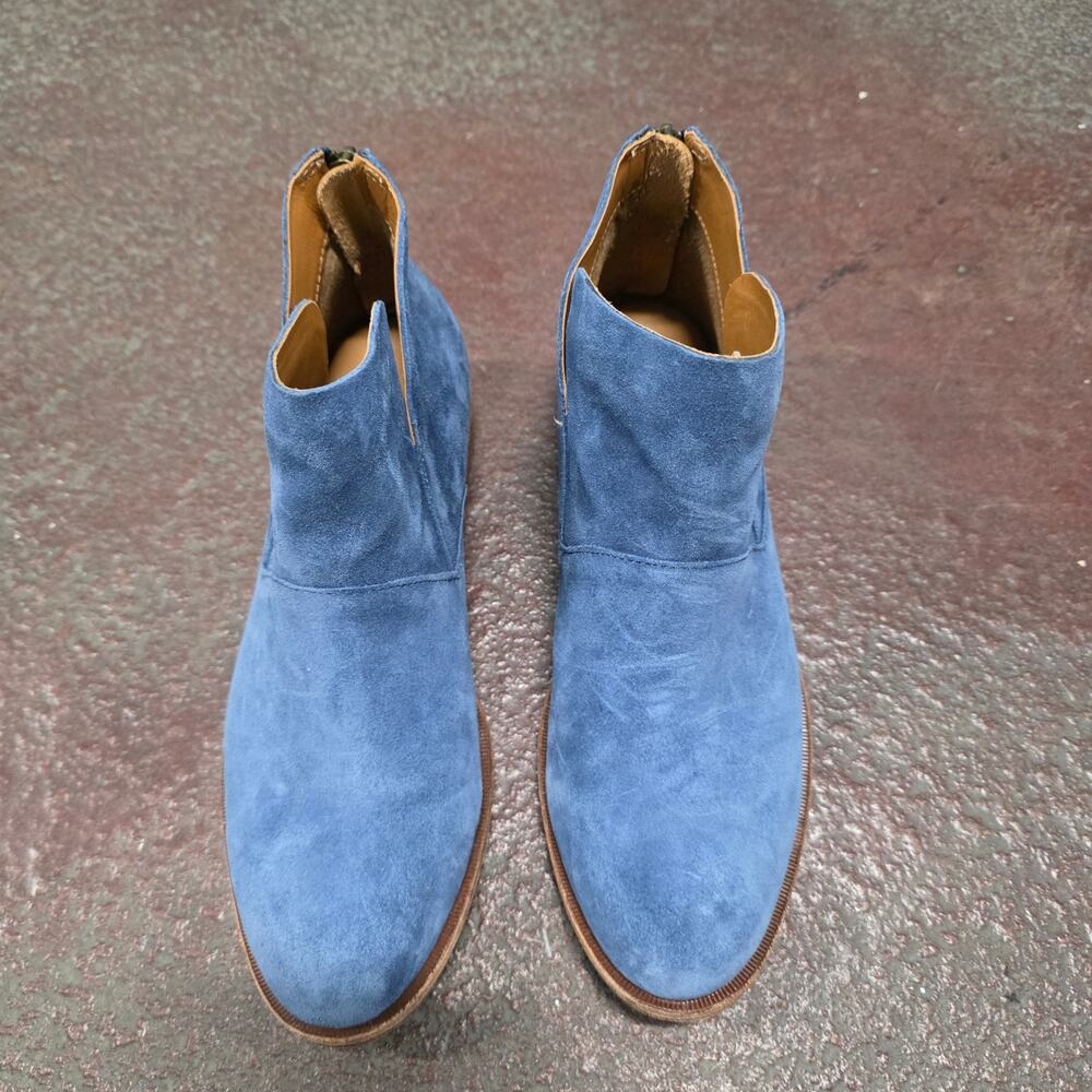 Kork Ease Easy Ryder Women Ankle Boots US 8 M blue suede bootie K53504 low heel - Picture 11 of 11
